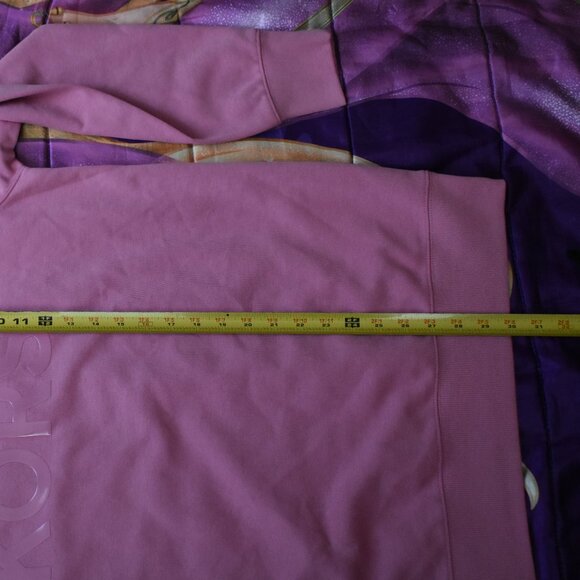 Michael Kors Men's KORS Wet 3D Logo Crewneck Sweatshirt CORAL M OVERSIZE / LARGE - Picture 9 of 12